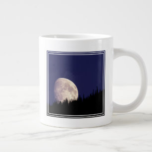 Moon & Forest Glacier National Park Montana Giant Coffee Mug