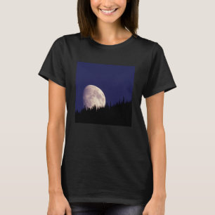 Moon & Forest Glacier National Park Montana T-Shirt