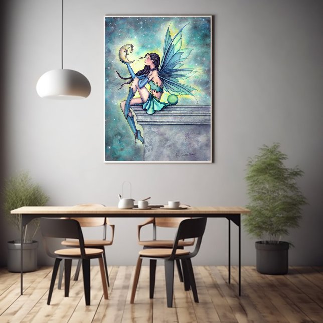 Moon Friend Fairy Art by Molly Harrison Poster (Creator Uploaded)