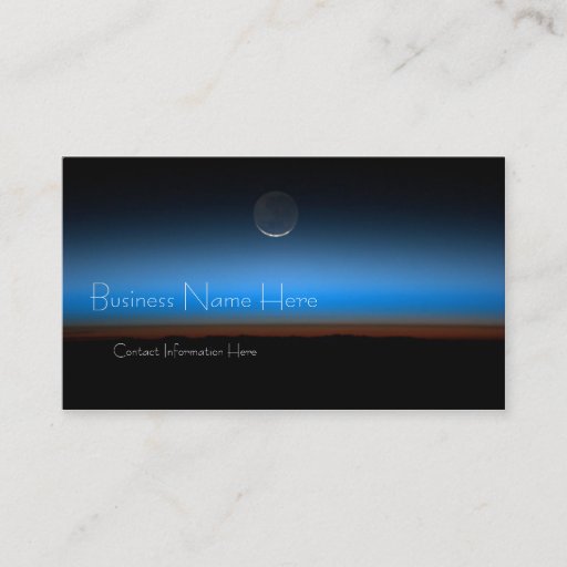 Customizable Moon From Space Business Cards