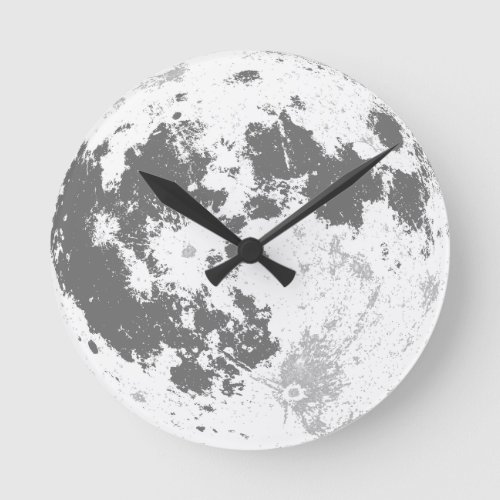 Moon Full Moon Bright Supermoon Round Clock
