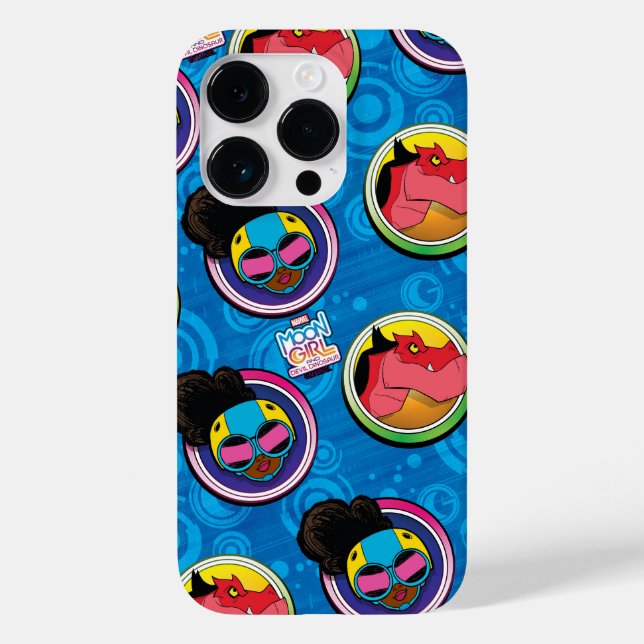 Moon Girl and Devil Dinosaur Circles Pattern Case-Mate iPhone Case (Back)