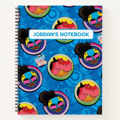 Moon Girl and Devil Dinosaur Circles Pattern Notebook
