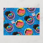 Moon Girl and Devil Dinosaur Circles Pattern Postcard