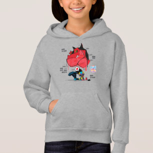 Moon Girl and Devil Dinosaur Graffiti Painting Hoodie