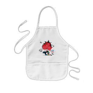 Moon Girl and Devil Dinosaur Graffiti Painting Kids' Apron