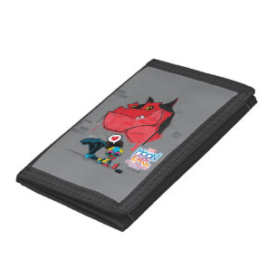 Moon Girl and Devil Dinosaur Graffiti Painting Tri-fold Wallet