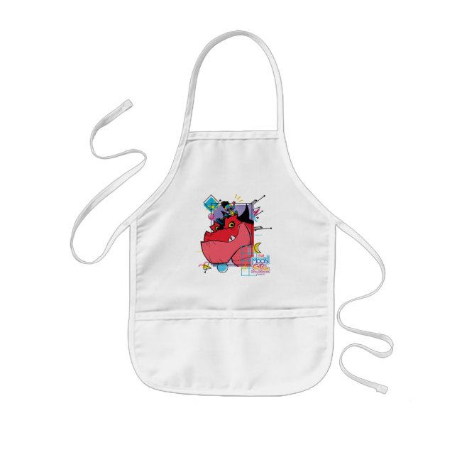 Moon Girl and Devil Dinosaur Memphis Pop Graphic Kids' Apron (Front)