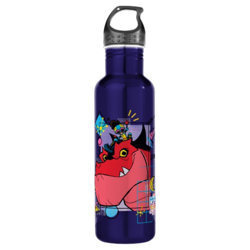 Moon Girl and Devil Dinosaur Memphis Pop Graphic Stainless Steel Water Bottle