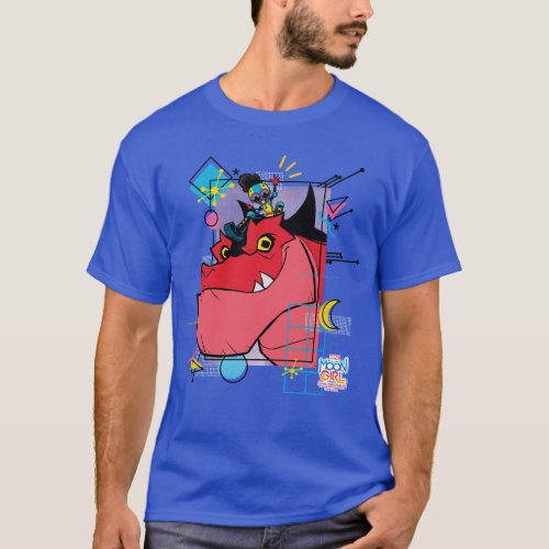 Moon Girl and Devil Dinosaur Memphis Pop Graphic T_Shirt