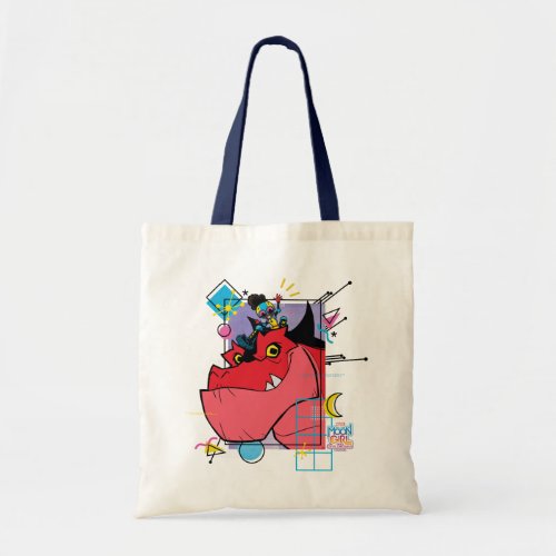 Moon Girl and Devil Dinosaur Memphis Pop Graphic Tote Bag