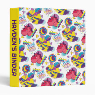 Moon Girl and Devil Dinosaur Memphis Pop Pattern 3 Ring Binder
