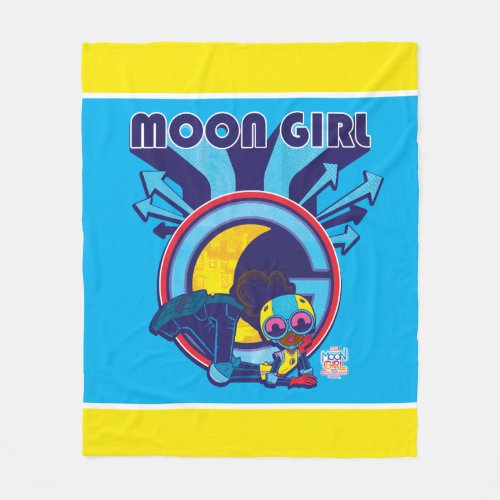Moon Girl Arrow Icon Graphic Fleece Blanket