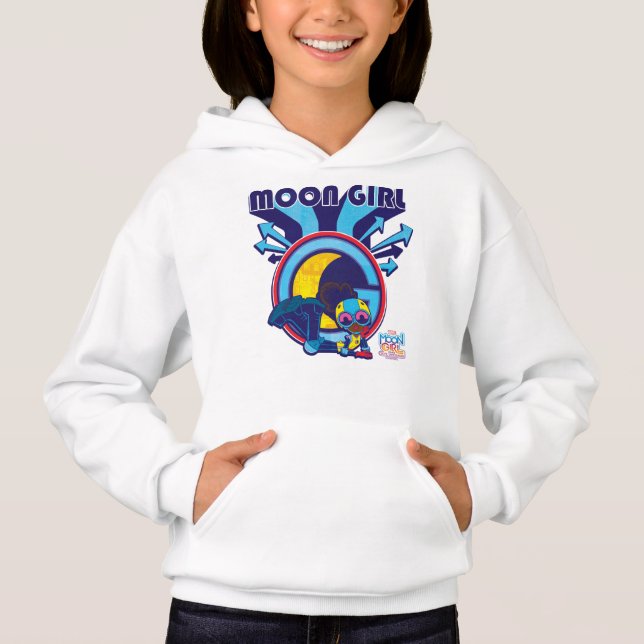 Moon Girl Arrow Icon Graphic Hoodie (Front)