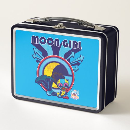 Moon Girl Arrow Icon Graphic Metal Lunch Box