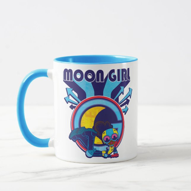 Moon Girl Arrow Icon Graphic Mug (Left)