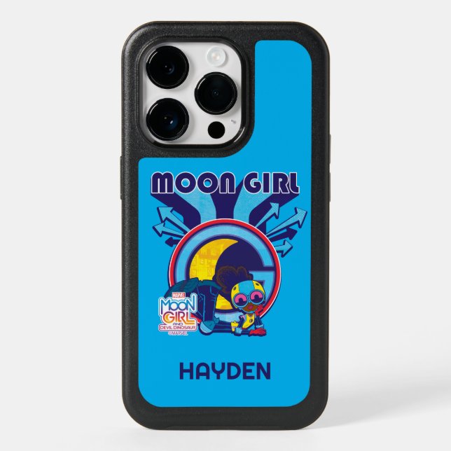 Moon Girl Arrow Icon Graphic Otterbox iPhone Case (Back)
