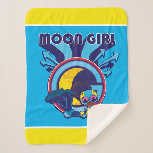 Moon Girl Arrow Icon Graphic Sherpa Blanket