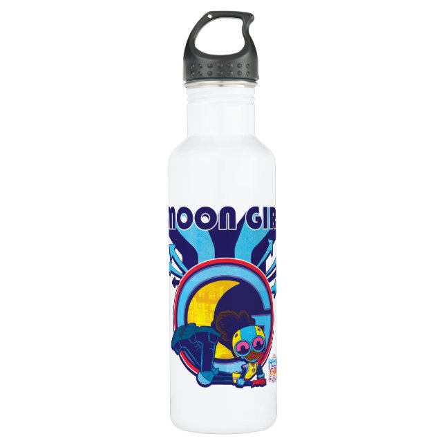 Moon Girl Arrow Icon Graphic Stainless Steel Water Bottle (Front)