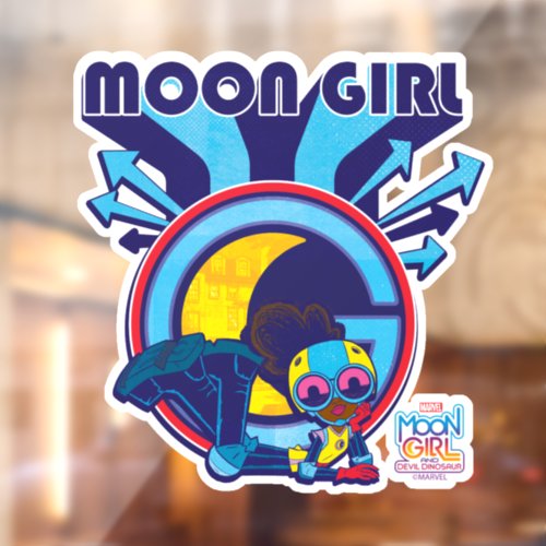 Moon Girl Arrow Icon Graphic Window Cling
