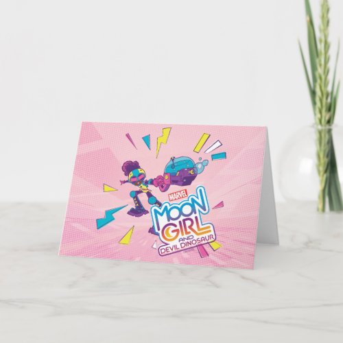 Moon Girl Bubble Maker Pastel Pop Graphic Card
