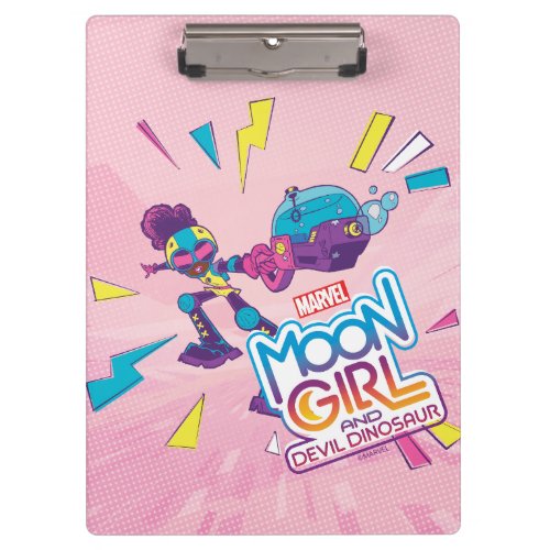 Moon Girl Bubble Maker Pastel Pop Graphic Clipboard