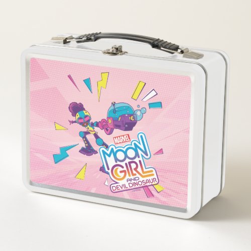 Moon Girl Bubble Maker Pastel Pop Graphic Metal Lunch Box
