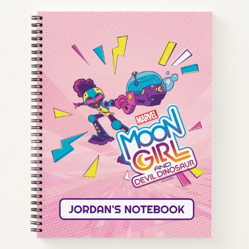 Moon Girl Bubble Maker Pastel Pop Graphic Notebook