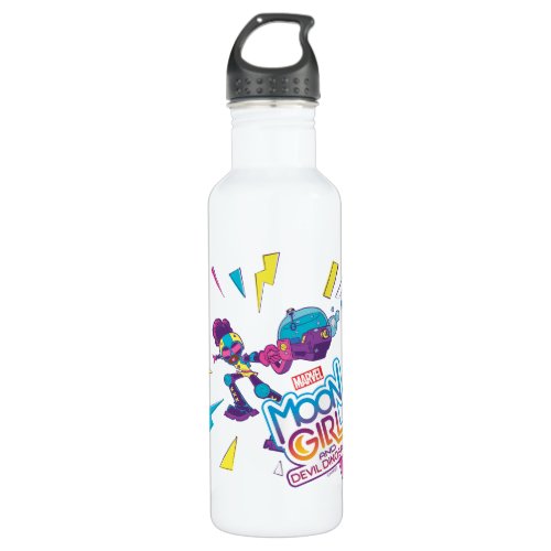 Moon Girl Bubble Maker Pastel Pop Graphic Stainless Steel Water Bottle