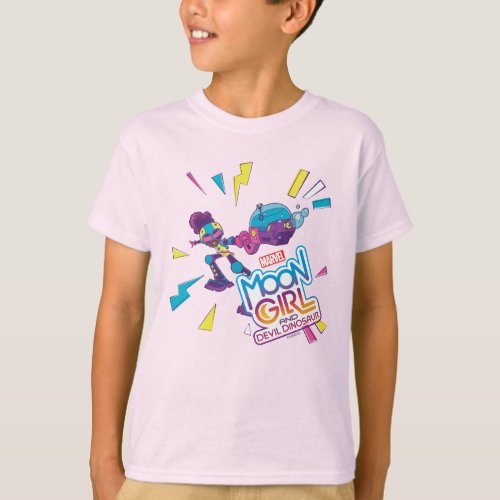 Moon Girl Bubble Maker Pastel Pop Graphic T_Shirt