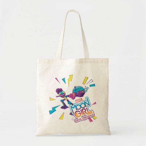 Moon Girl Bubble Maker Pastel Pop Graphic Tote Bag