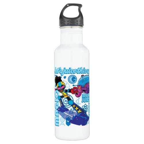 Moon Girl Bubble Maker Quote Graphic Stainless Steel Water Bottle