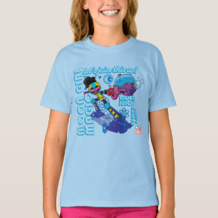 Moon Girl Bubble Maker Quote Graphic T-Shirt