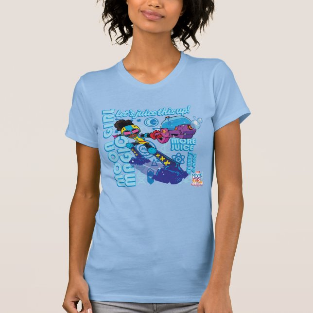 Moon Girl Bubble Maker Quote Graphic T-Shirt (Front)