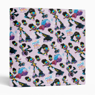 Moon Girl Character Pose Pattern 3 Ring Binder
