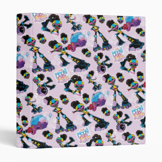 Moon Girl Character Pose Pattern 3 Ring Binder