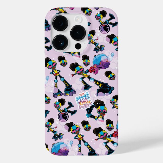 Moon Girl Character Pose Pattern Case-Mate iPhone Case (Back)