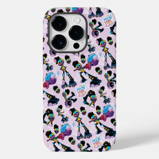 Moon Girl Character Pose Pattern Case-Mate iPhone Case (Back)