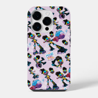 Moon Girl Character Pose Pattern iPhone 14 Pro Case