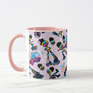 Moon Girl Character Pose Pattern Mug
