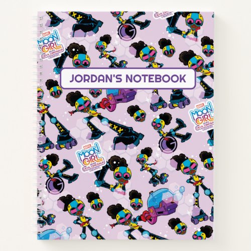 Moon Girl Character Pose Pattern Notebook
