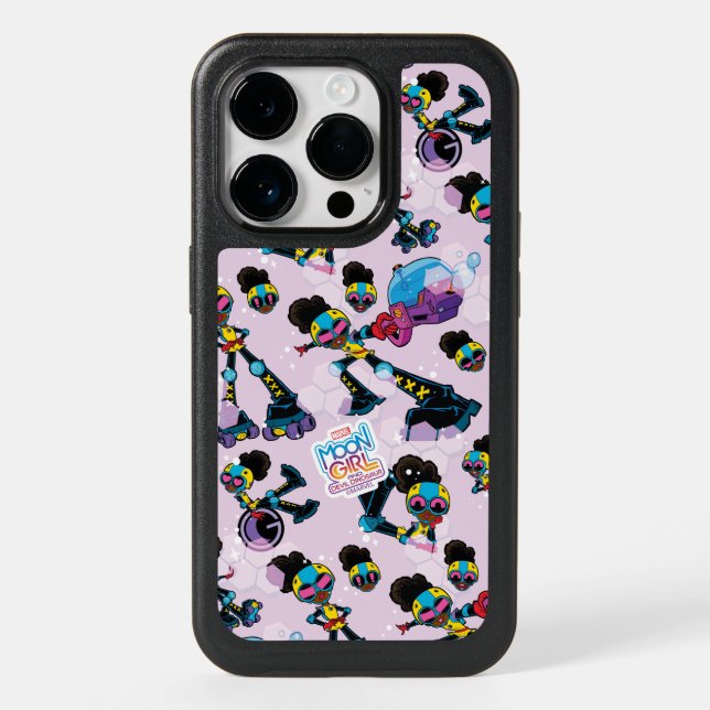 Moon Girl Character Pose Pattern Otterbox iPhone Case (Back)