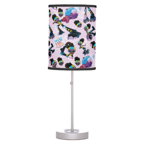 Moon Girl Character Pose Pattern Table Lamp