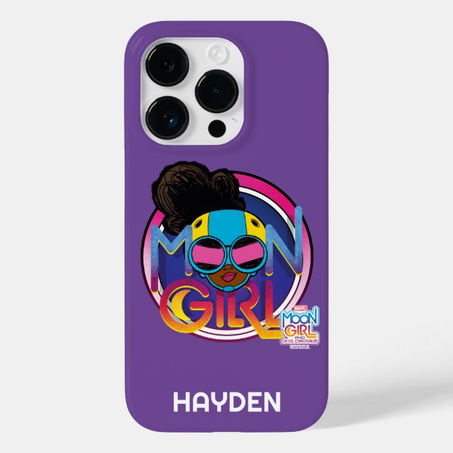 Moon Girl Goggles Logo Graphic Case-Mate iPhone Case (Back)