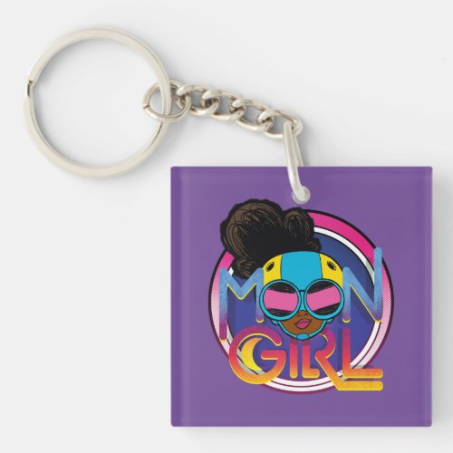 Moon Girl Goggles Logo Graphic Keychain