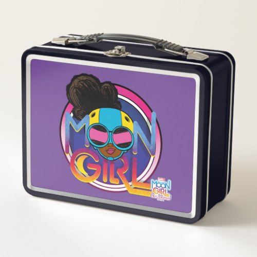 Moon Girl Goggles Logo Graphic Metal Lunch Box