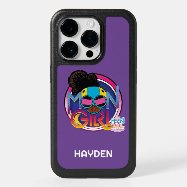 Moon Girl Goggles Logo Graphic Otterbox iPhone Case (Back)