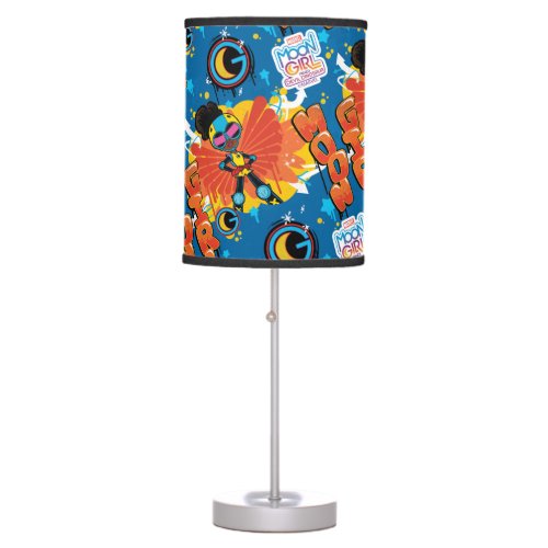 Moon Girl Graffiti Pattern Table Lamp