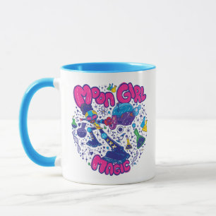 Moon Girl Magic Science Doodle Graphic Mug