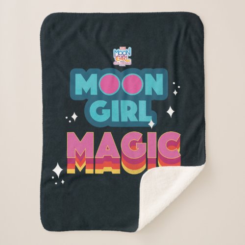 Moon Girl Magic Sherpa Blanket